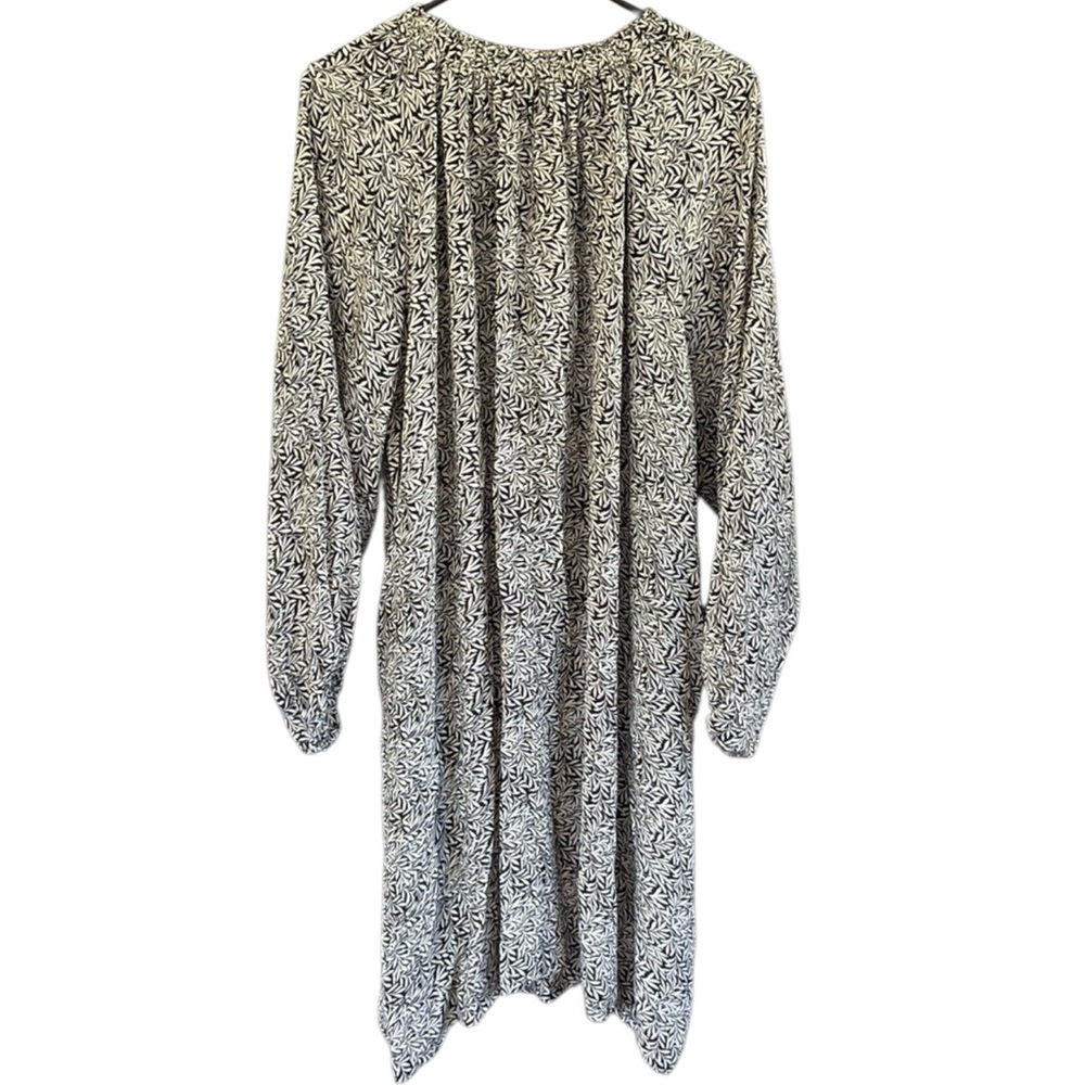 Like New CLOSED Silk Blend Shift Dress Leaf Pattern Medium RARE Retail $390.00